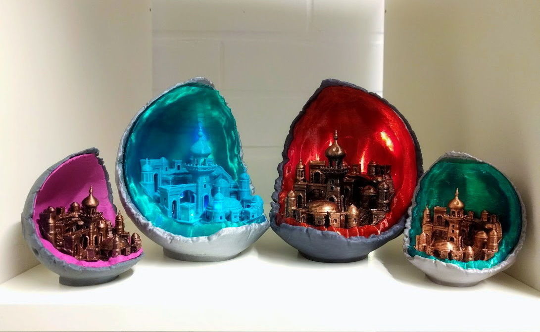 Moon City - multipart lamp edition 3D print model_5