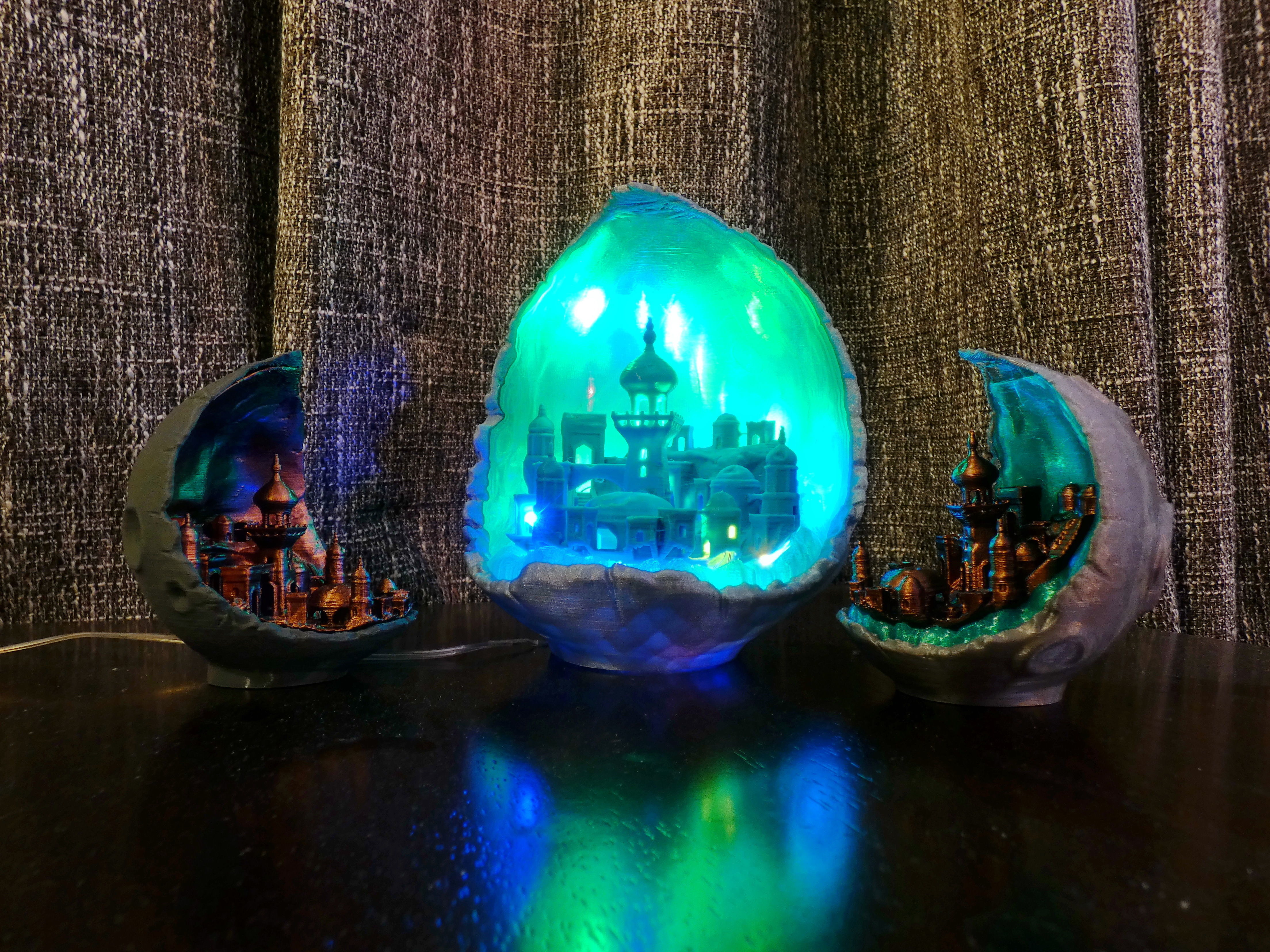 Moon City - multipart lamp edition 3D print model_4