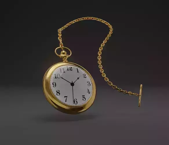 Gold pocket watch