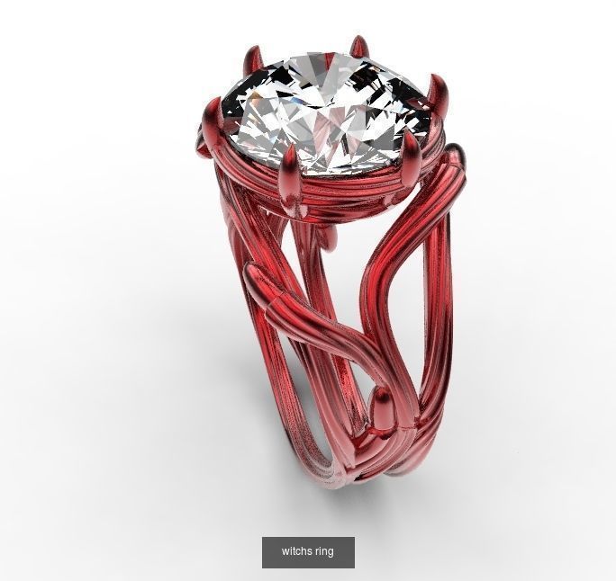 witch rings 3D Model Collection_1