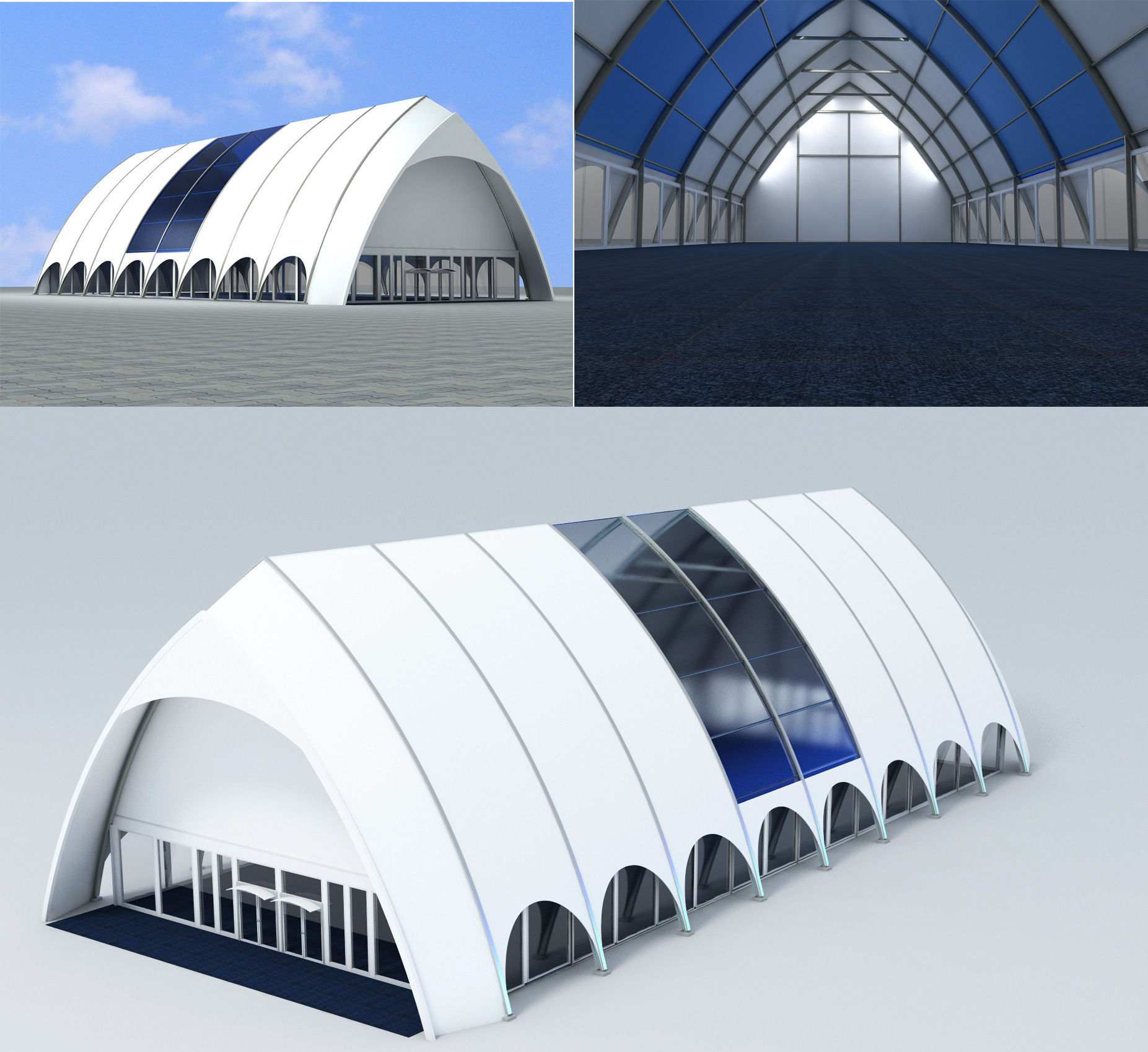 event tent 3 3D model_2
