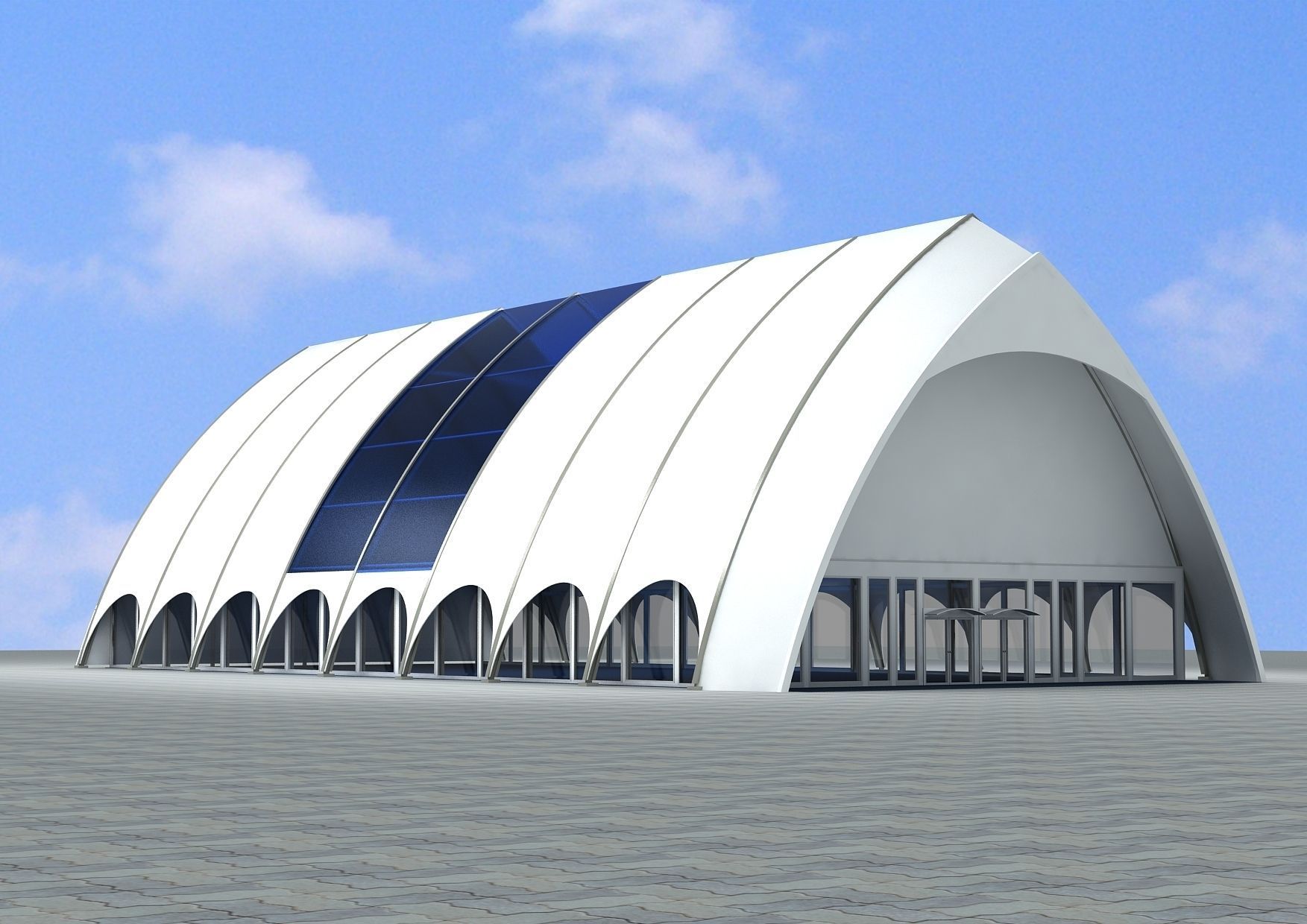 event tent 3 3D model_3