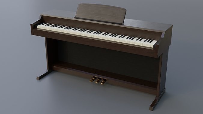 Digital Upright Piano 3D model