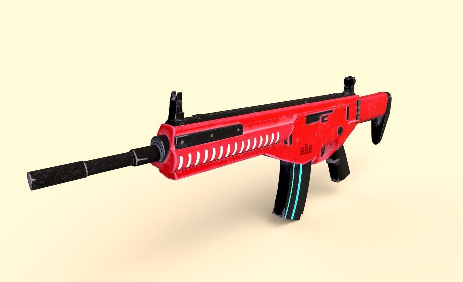 ARX 160 Weapon Low-poly 3D model_2