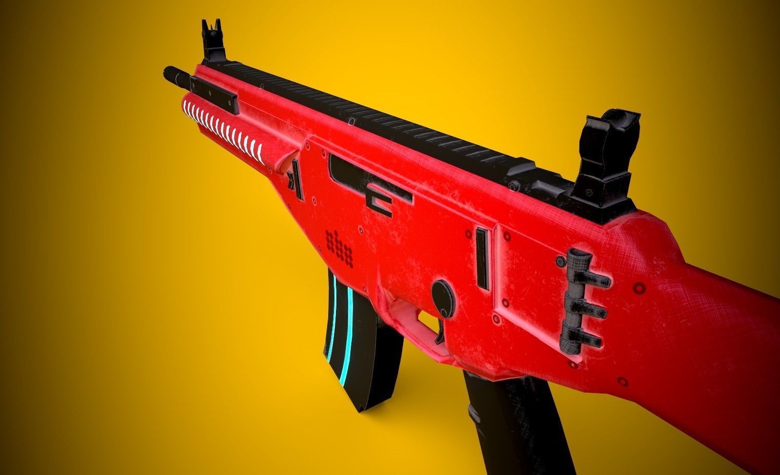 ARX 160 Weapon Low-poly 3D model_6