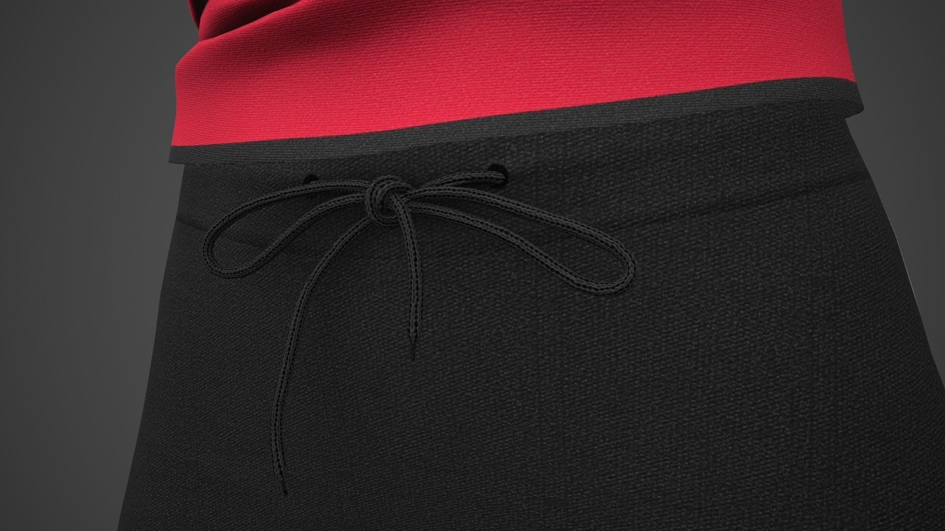 Female Sportswear gym clothing PBR Low-poly 3D model_24