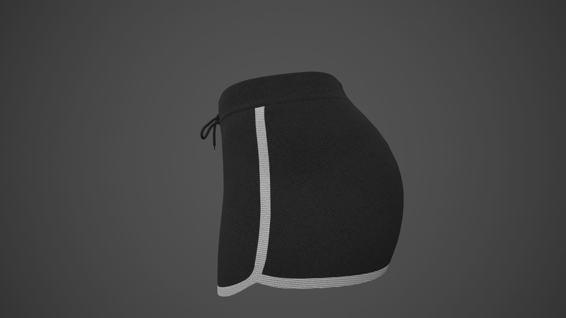 Female Sportswear gym clothing PBR Low-poly 3D model_42