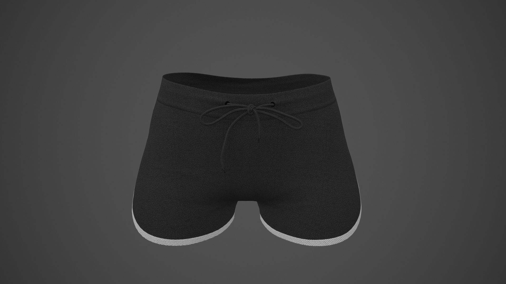 Female Sportswear gym clothing PBR Low-poly 3D model_40