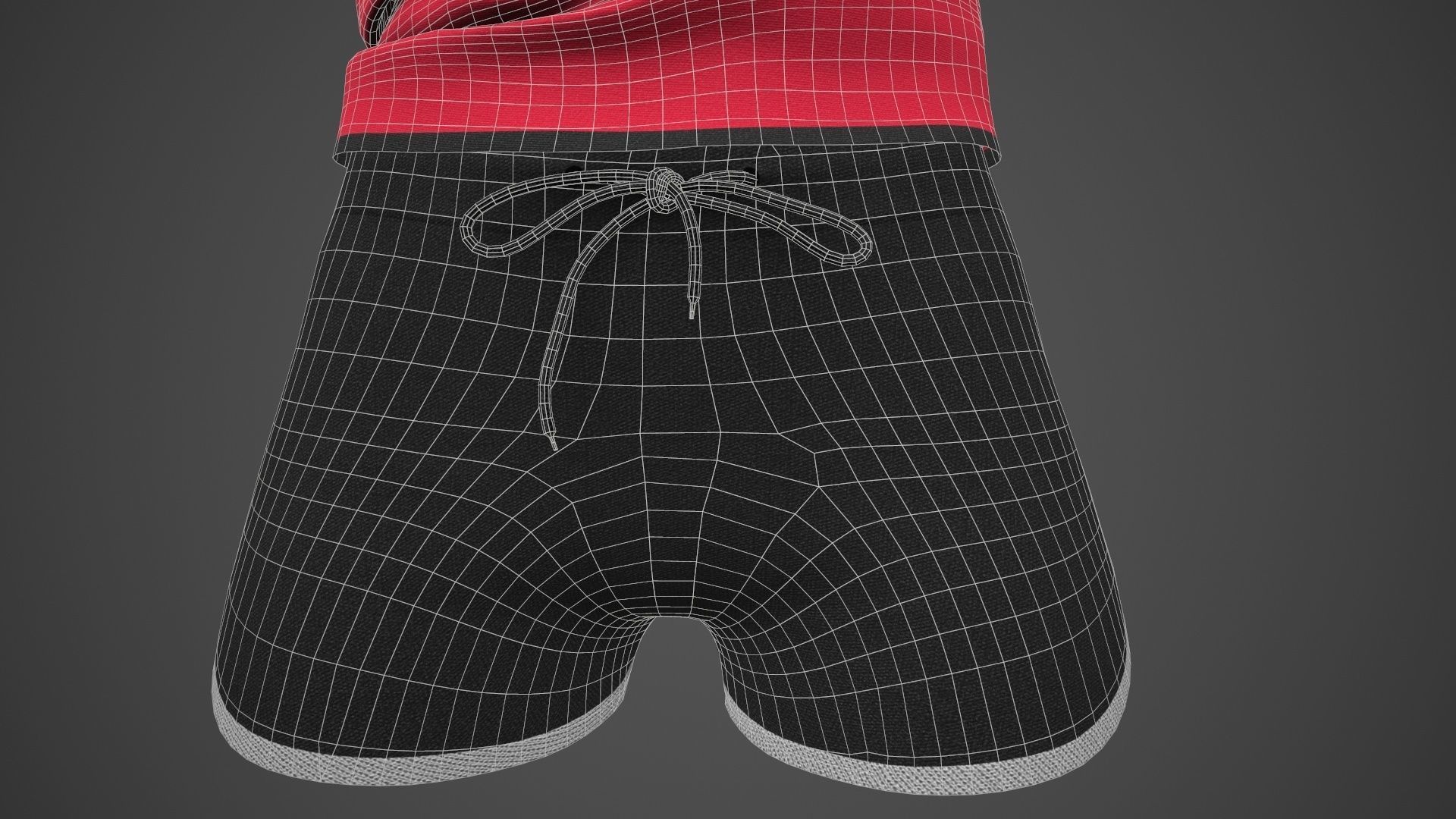 Female Sportswear gym clothing PBR Low-poly 3D model_26