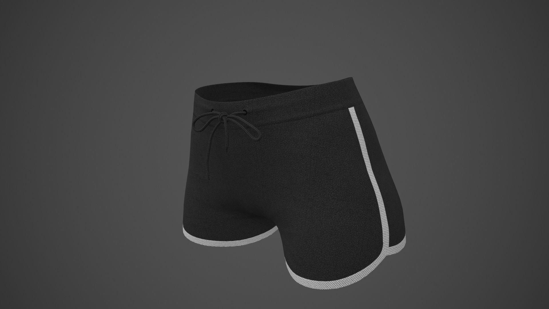 Female Sportswear gym clothing PBR Low-poly 3D model_41