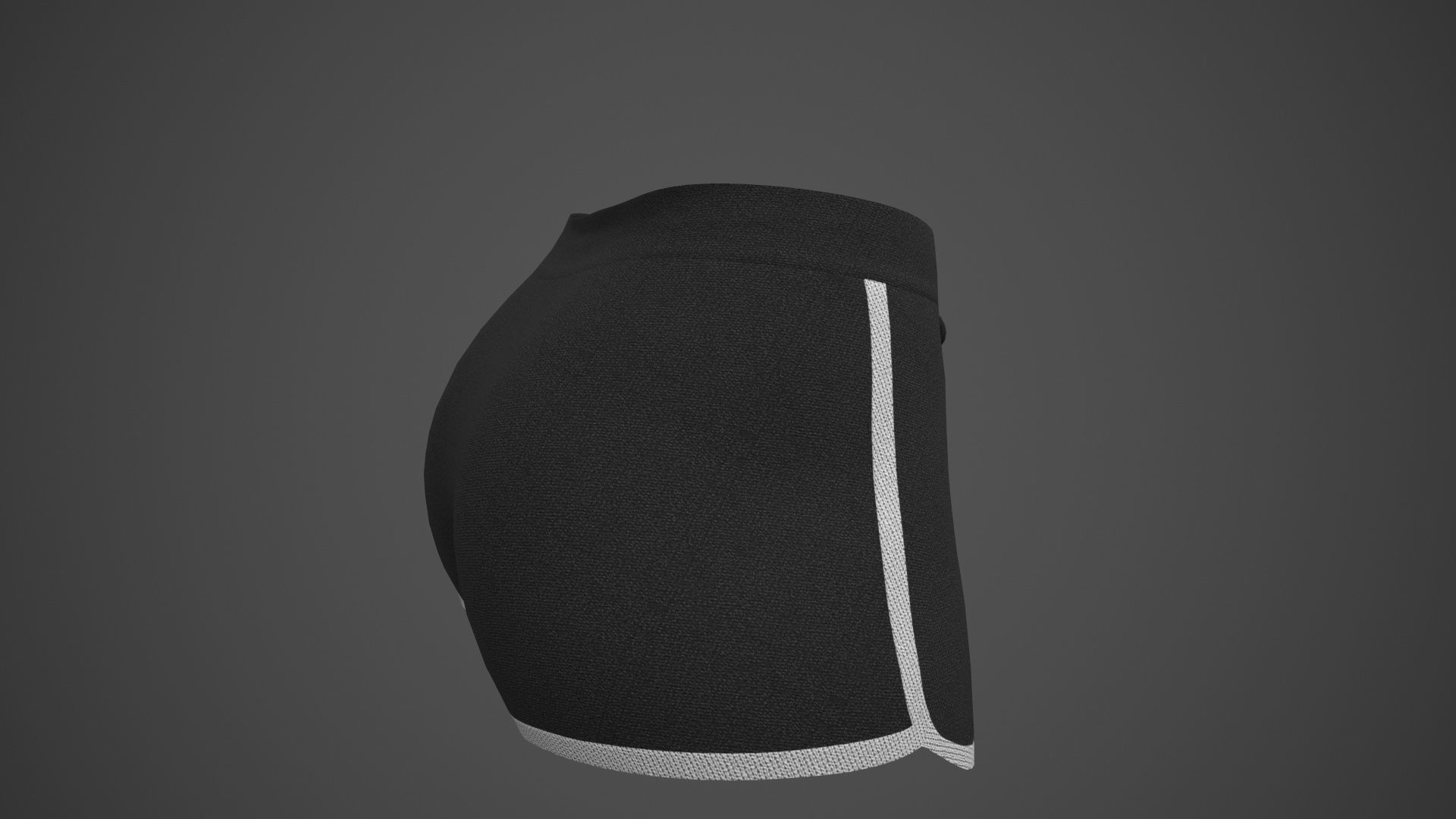 Female Sportswear gym clothing PBR Low-poly 3D model_45