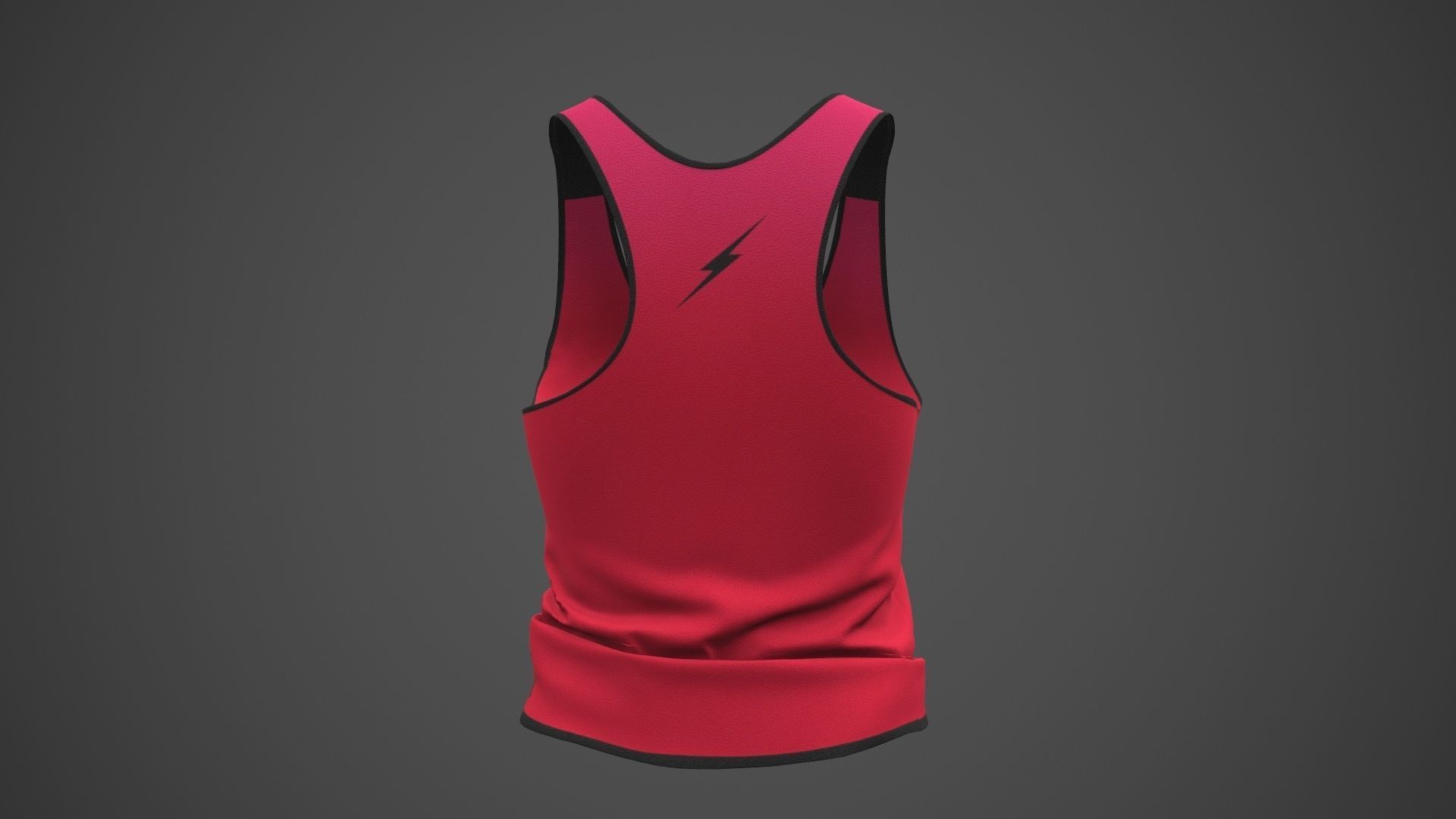 Female Sportswear gym clothing PBR Low-poly 3D model_35