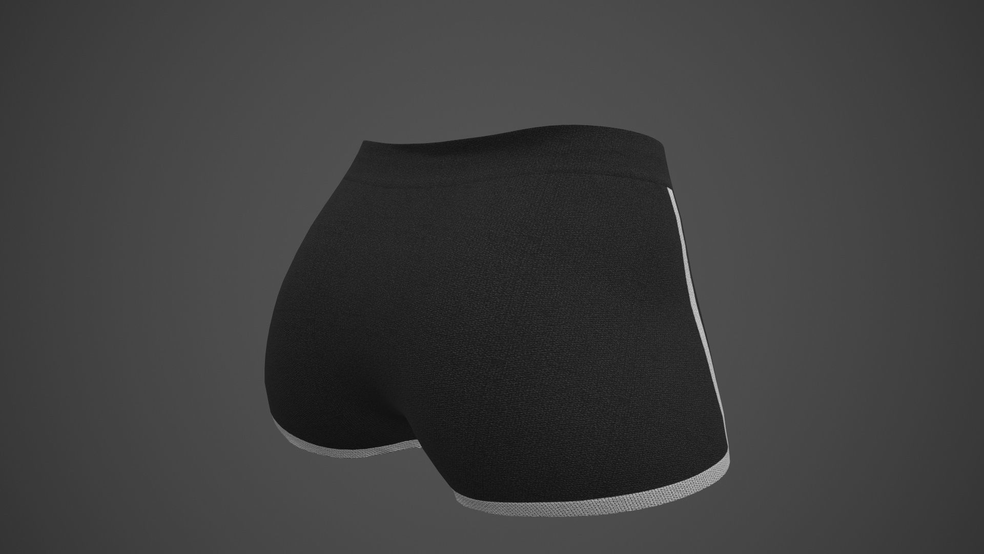 Female Sportswear gym clothing PBR Low-poly 3D model_44