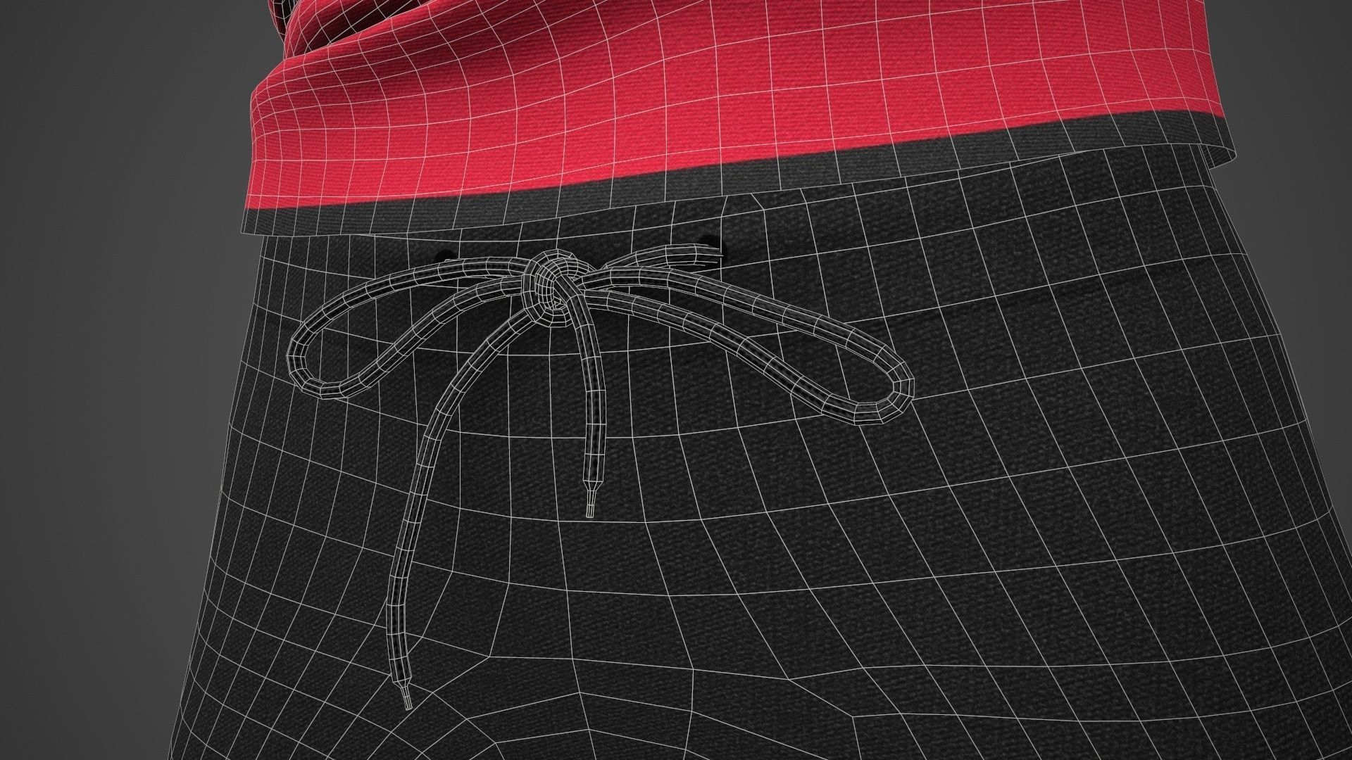 Female Sportswear gym clothing PBR Low-poly 3D model_25