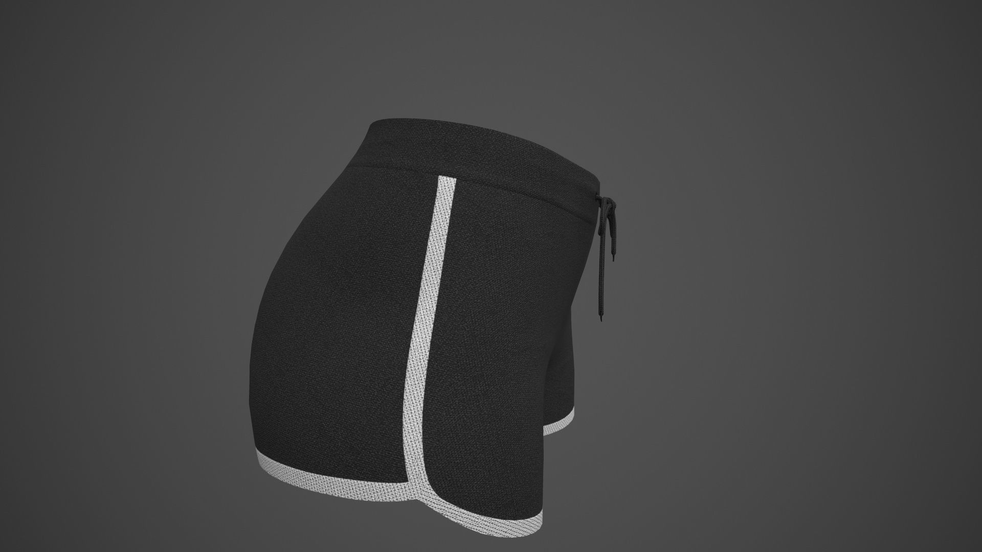 Female Sportswear gym clothing PBR Low-poly 3D model_46