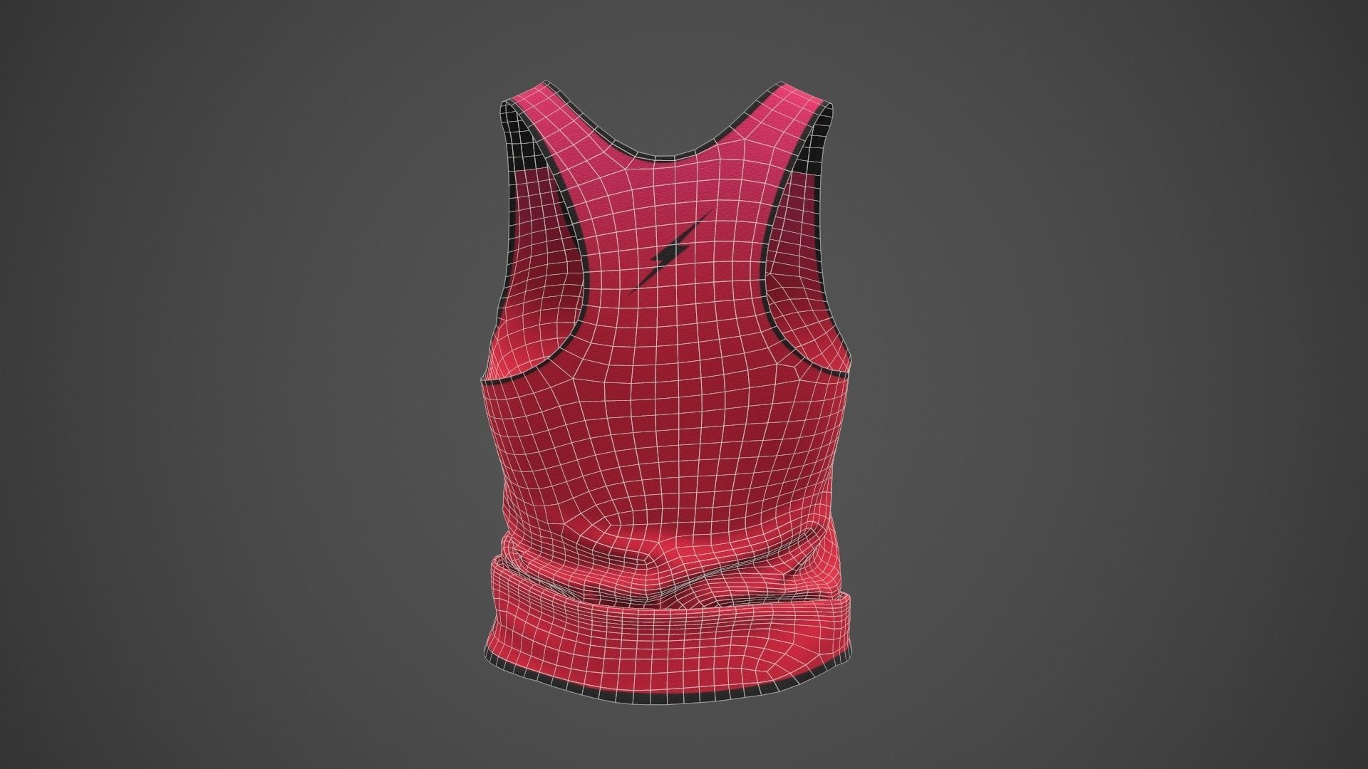 Female Sportswear gym clothing PBR Low-poly 3D model_50