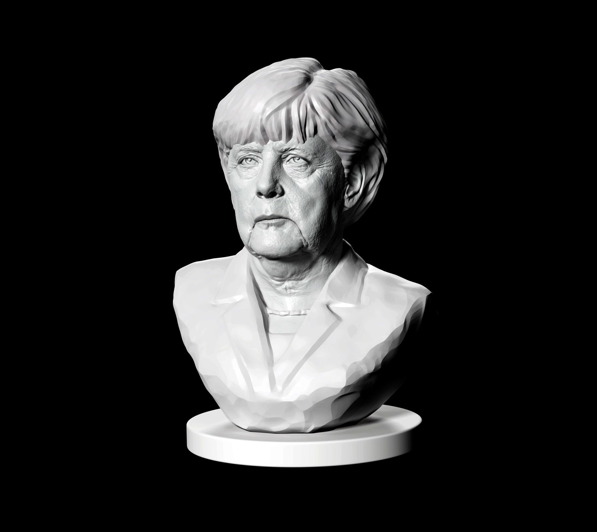 Angela Merkel 3D print model_2