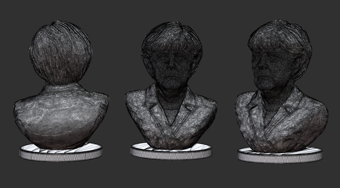Angela Merkel 3D print model_6