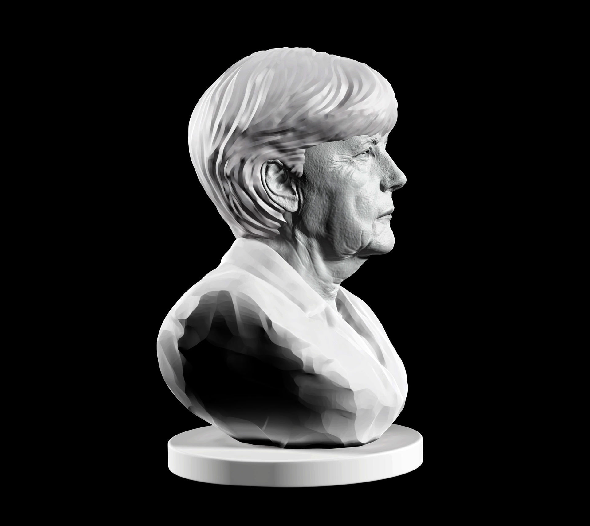 Angela Merkel 3D print model_3