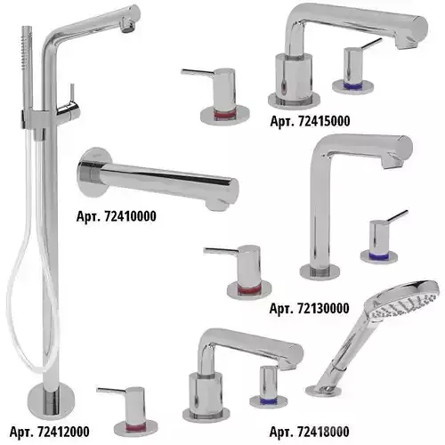 Bath Faucet Collection HANSGROHE Talis S set 2 3D model