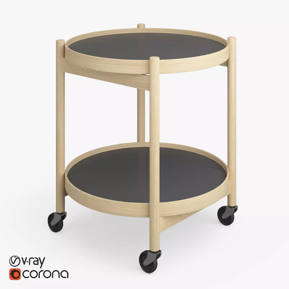 Bolling Tray Table 3D model_0