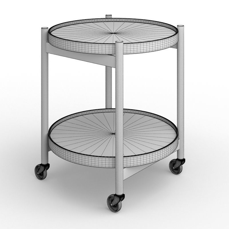 Bolling Tray Table 3D model_2