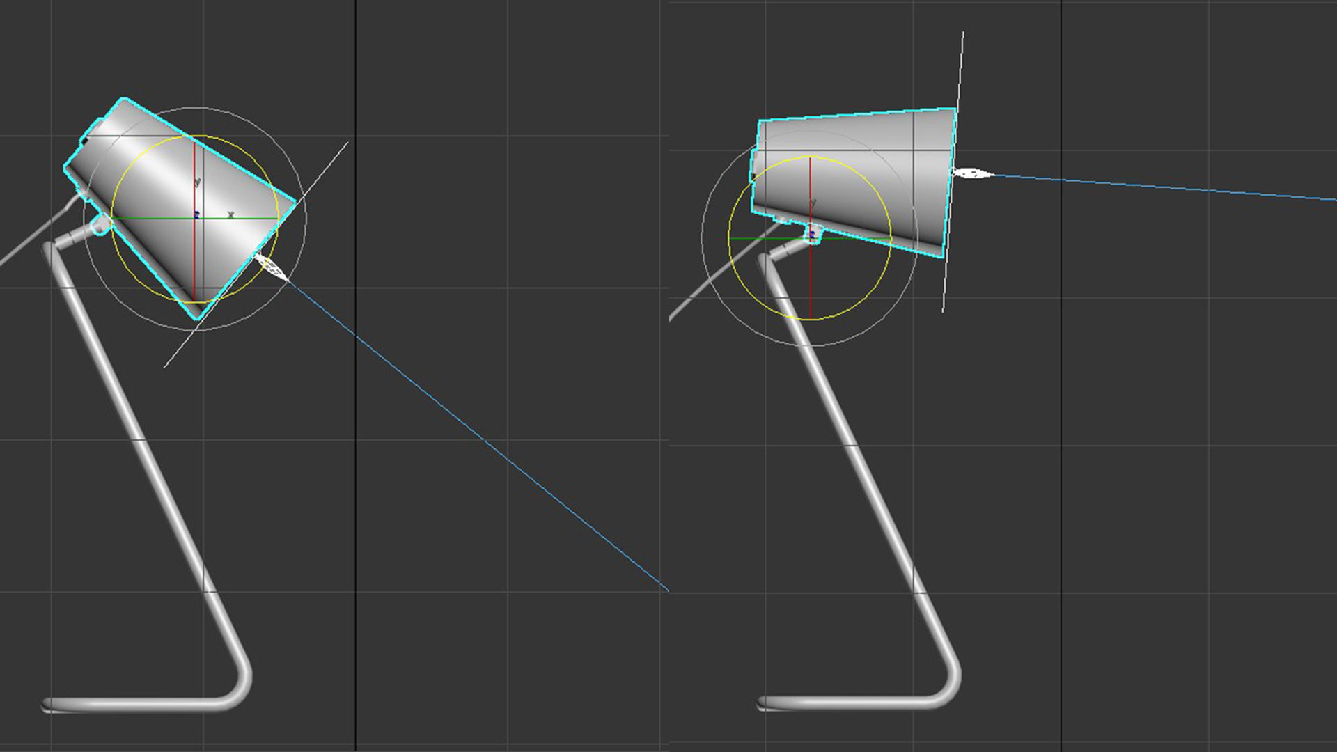 Black Table Lamp Industrial Free 3D model_6