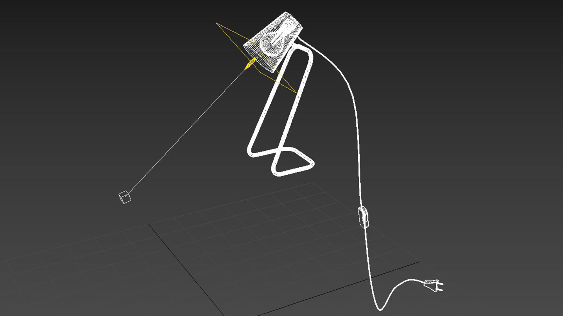 Black Table Lamp Industrial Free 3D model_7