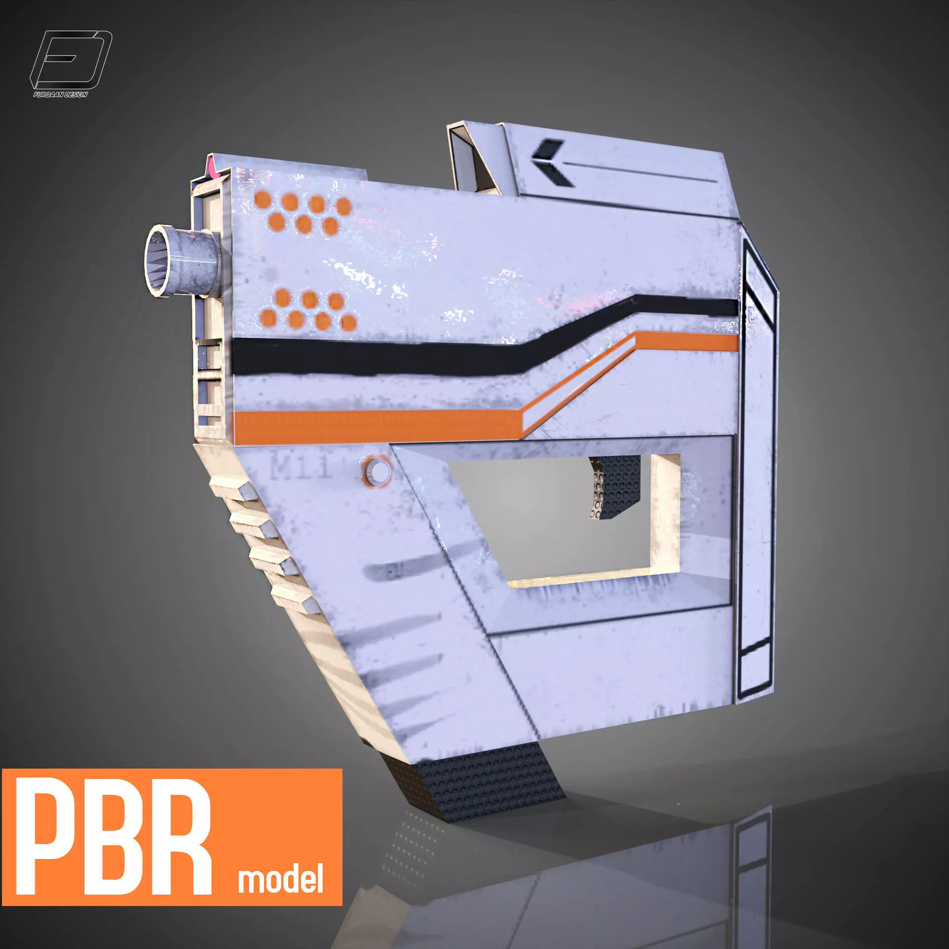 SCI-FI GUN MINIS Low-poly 3D model