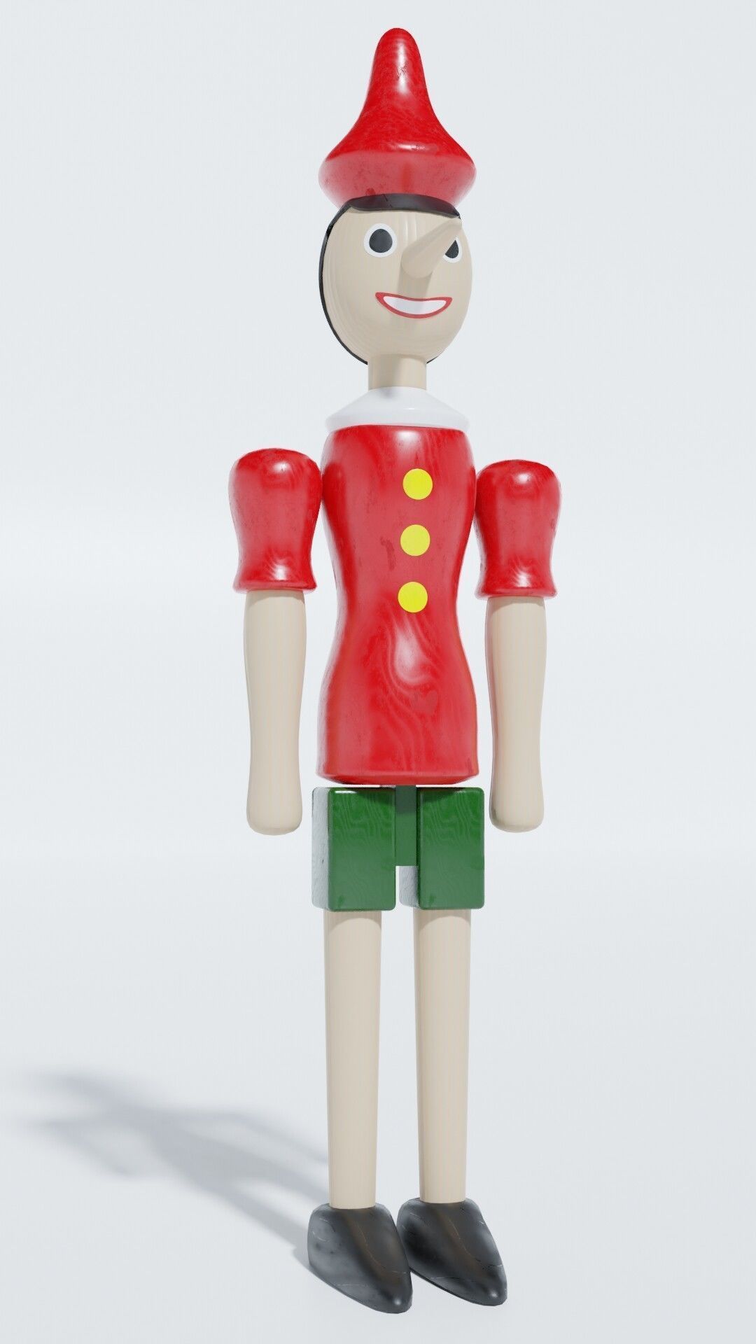 Pinocchio wooden elf 3D model_1