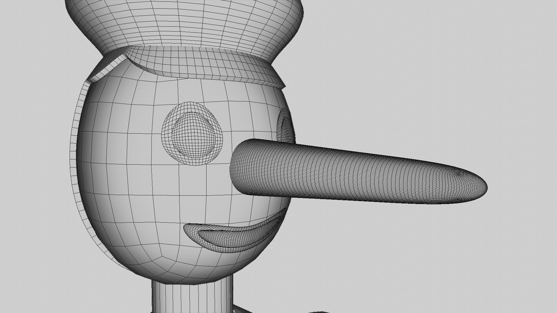 Pinocchio wooden elf 3D model_7