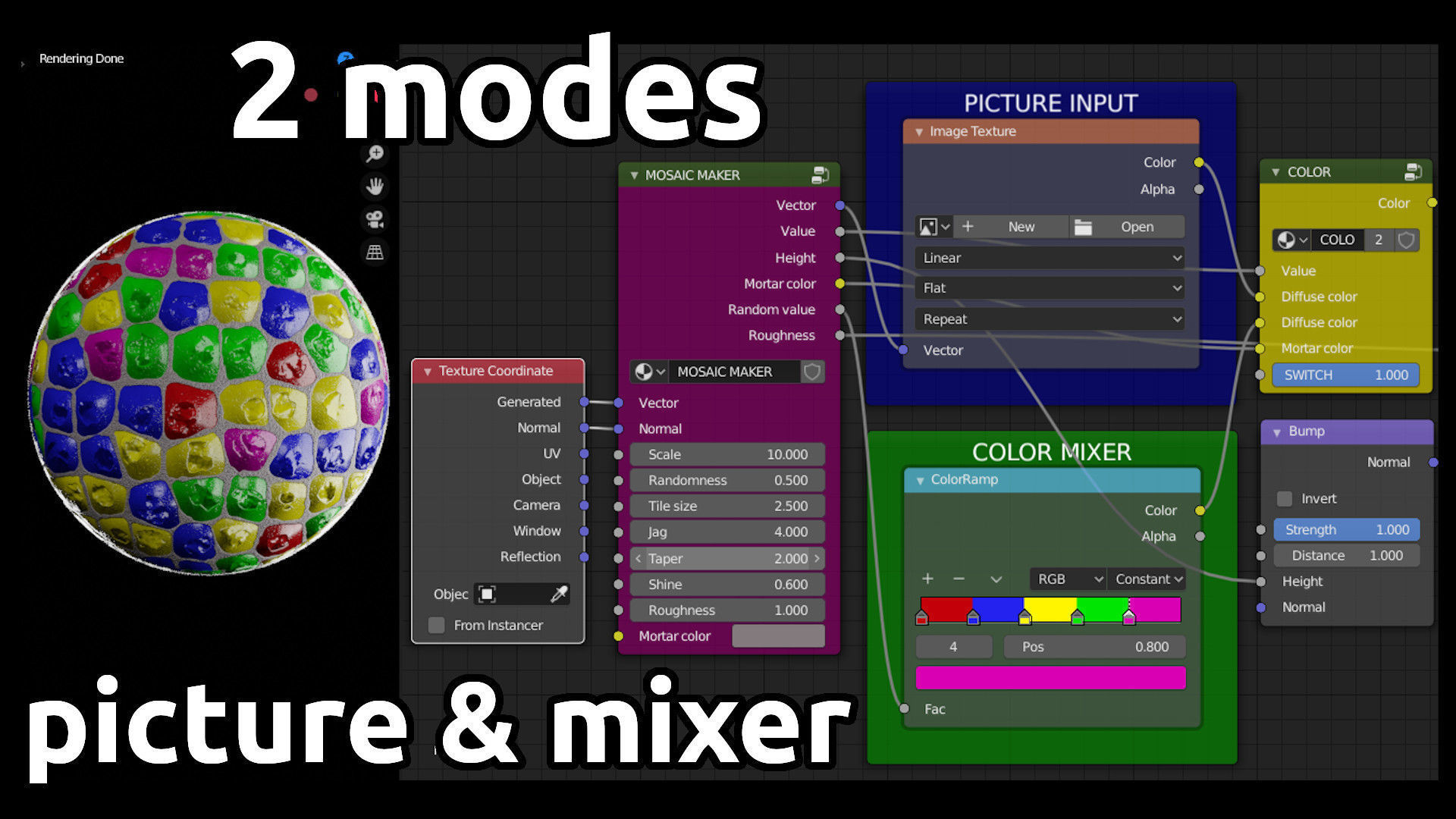 Mosaic Maker for Blender Texture_3