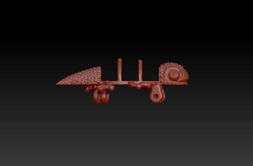 Brooch Gecko 3D print model_6