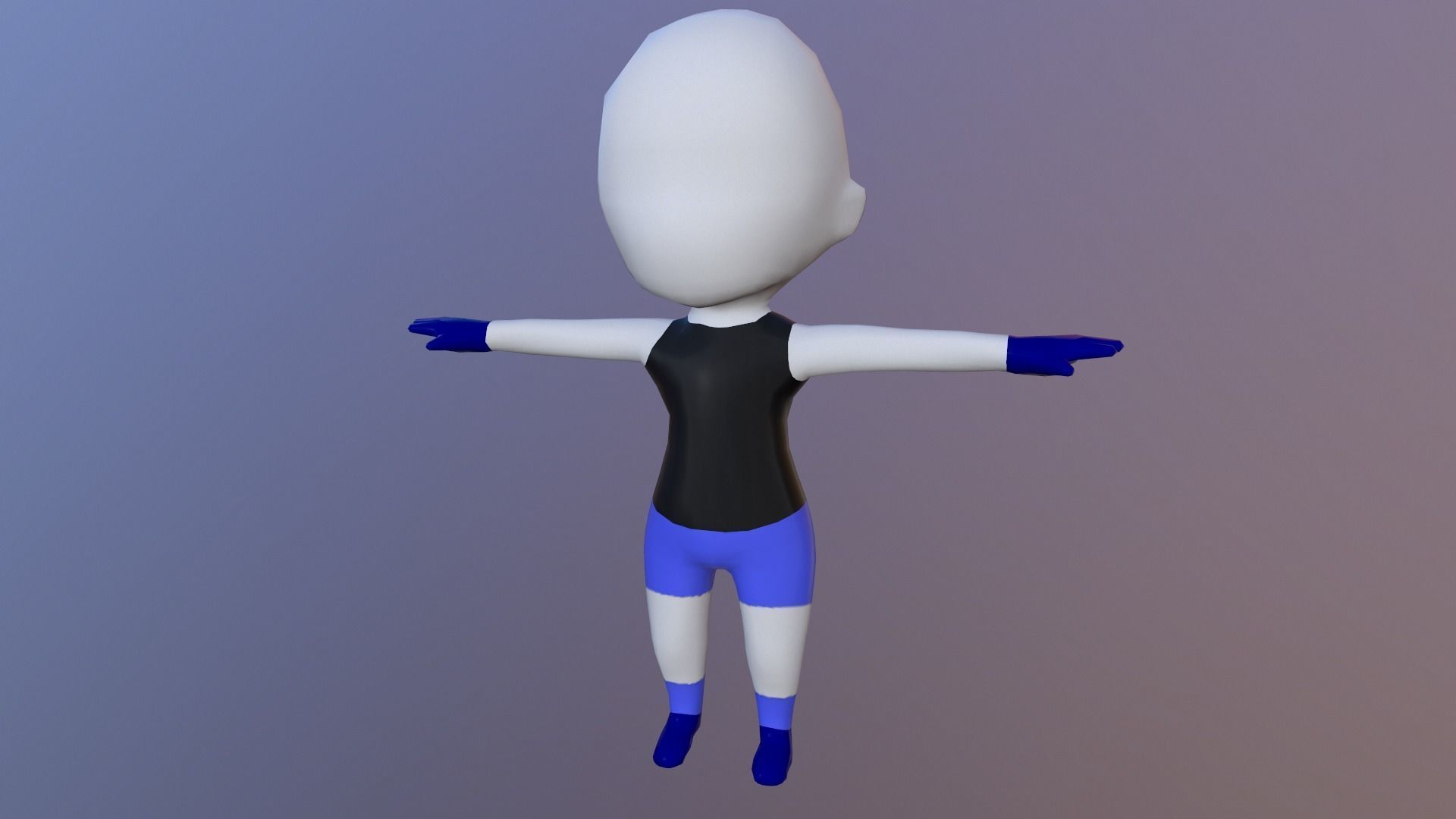 LOW POLY FUN RACE 3D KID CHARACTER Pack android game Low-poly 3D model_5