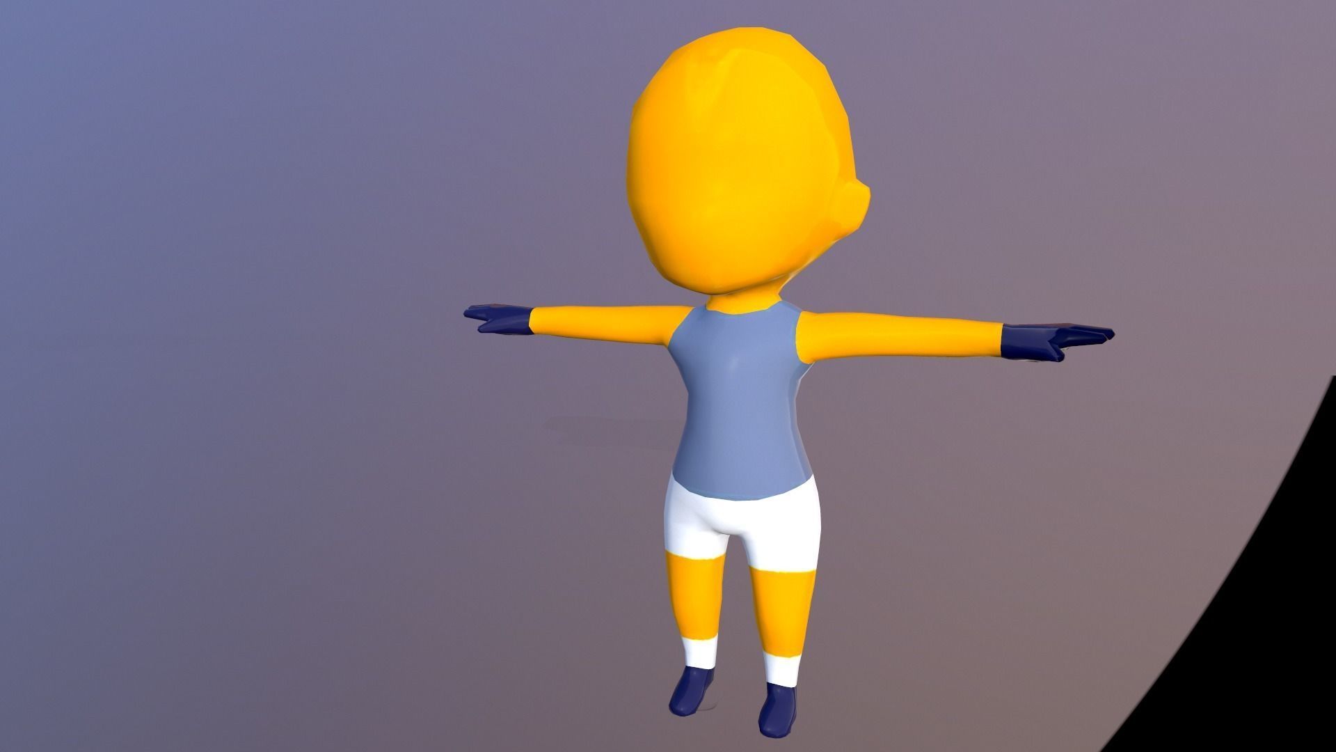 LOW POLY FUN RACE 3D KID CHARACTER Pack android game Low-poly 3D model_12