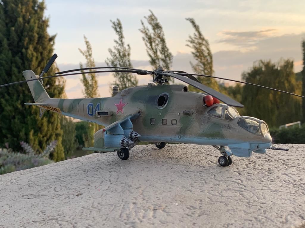 HIND MI24 RUSSIAN HELICOPTER - SCALE MODEL -  ASSEMBLY KIT  3D print model_3