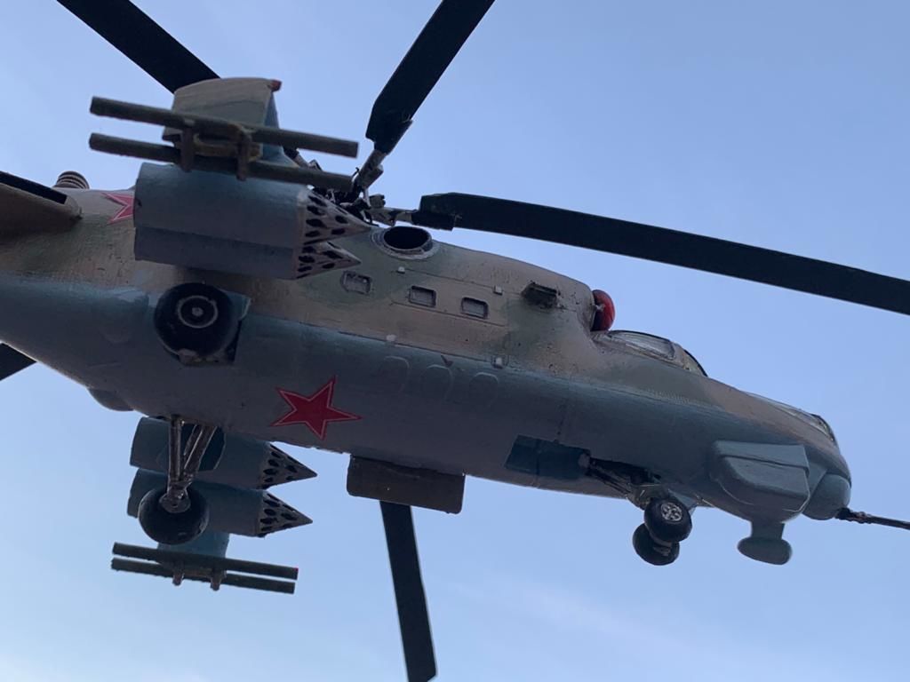 HIND MI24 RUSSIAN HELICOPTER - SCALE MODEL -  ASSEMBLY KIT  3D print model_1