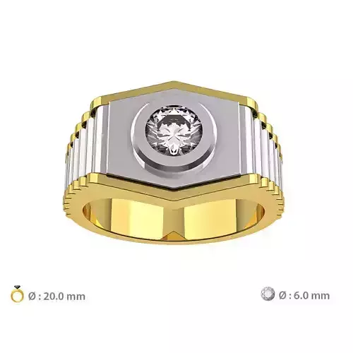 N060 Watch style man ring