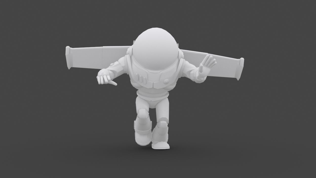 BUZZ-005 Run for your life Low-poly 3D model_4