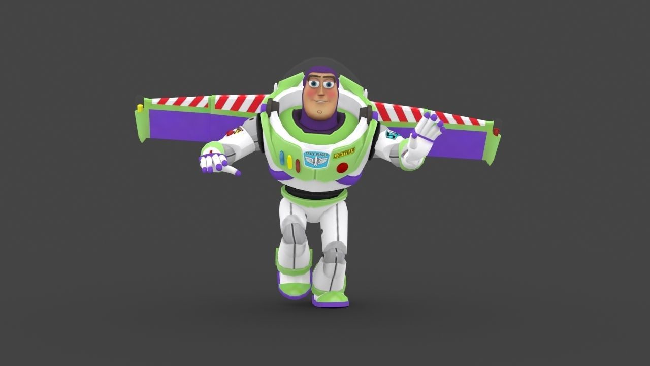 BUZZ-005 Run for your life Low-poly 3D model_3