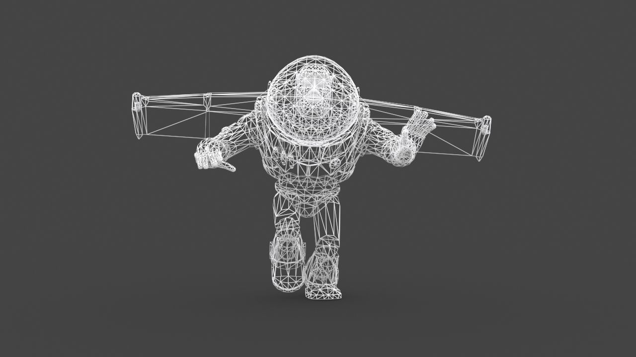 BUZZ-005 Run for your life Low-poly 3D model_5