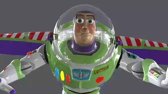 BUZZ-005 Run for your life Low-poly 3D model