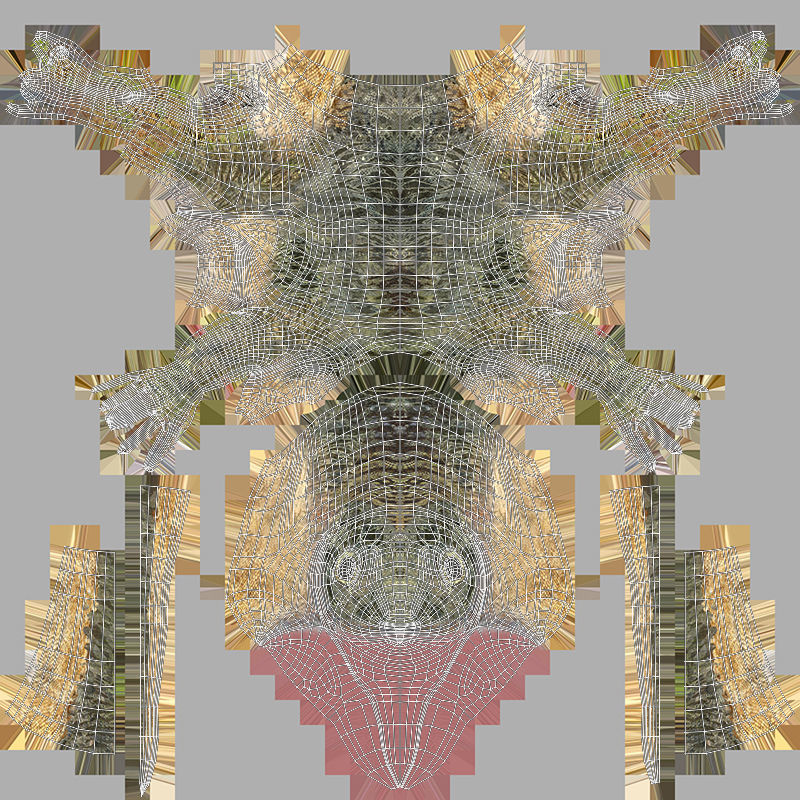 Velociraptor Animated Rigged 3D model Low-poly 3D model_14