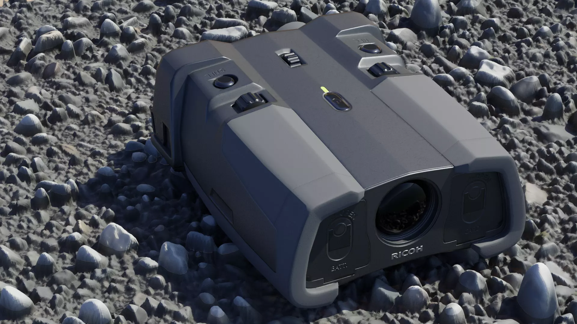 Ricoh NV-10 Binocula  Low-poly 3D model_0