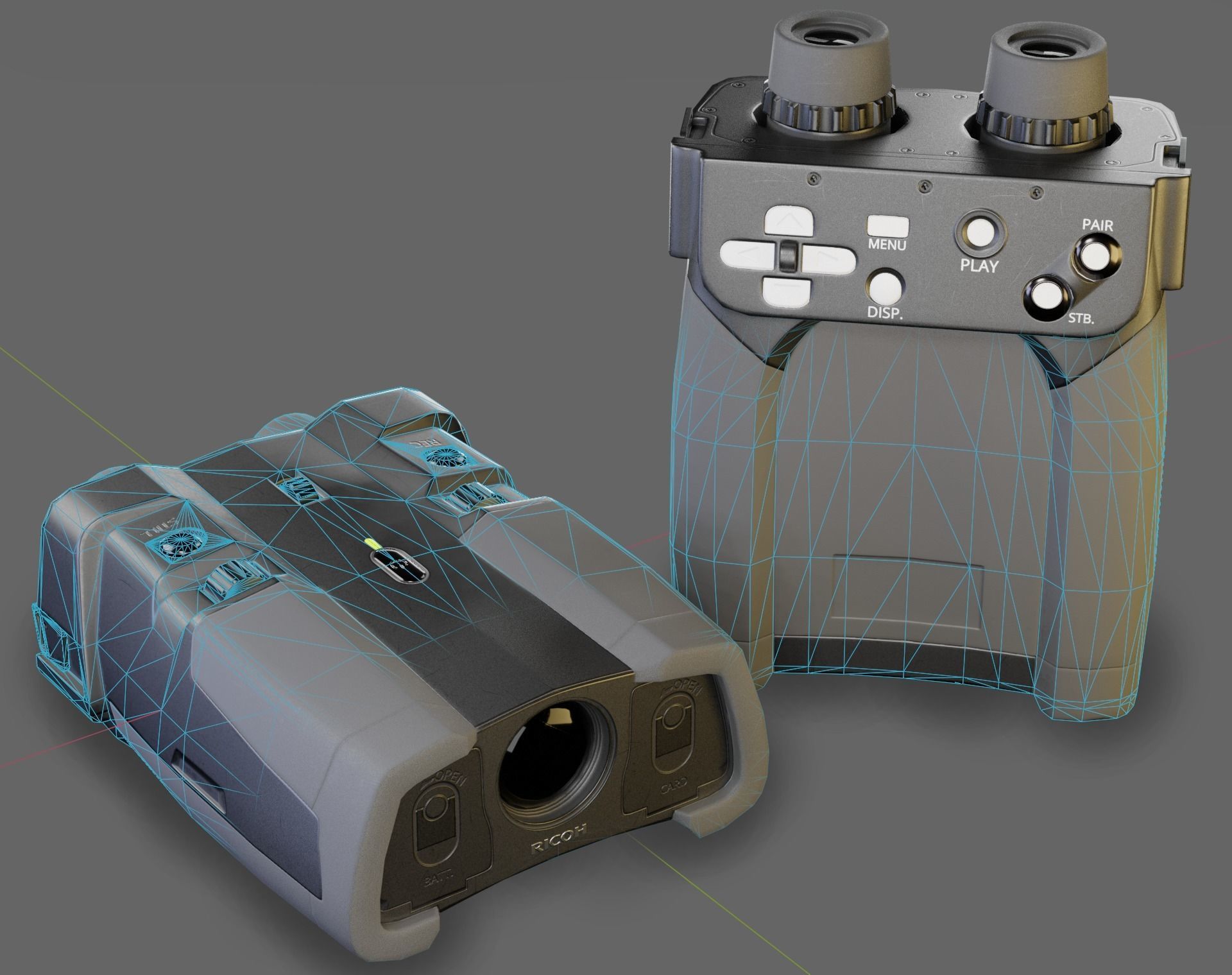 Ricoh NV-10 Binocula  Low-poly 3D model_2