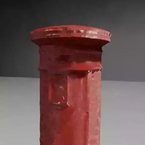 Photoscanned London Mail Post Service Box