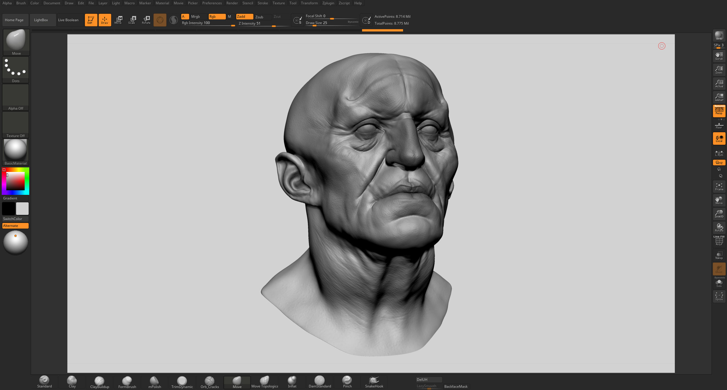 Creature Head 3D model_12