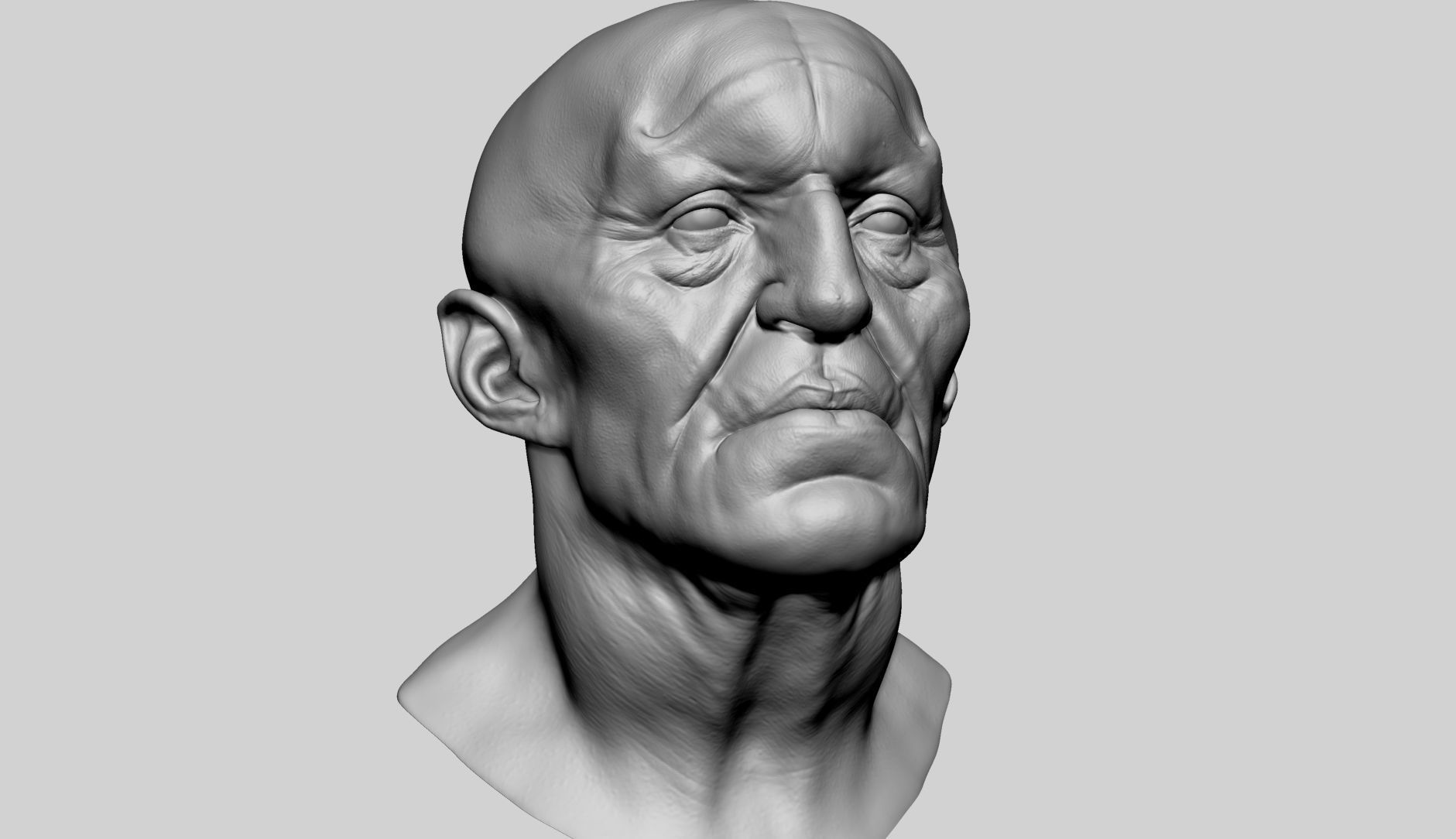 Creature Head 3D model_9