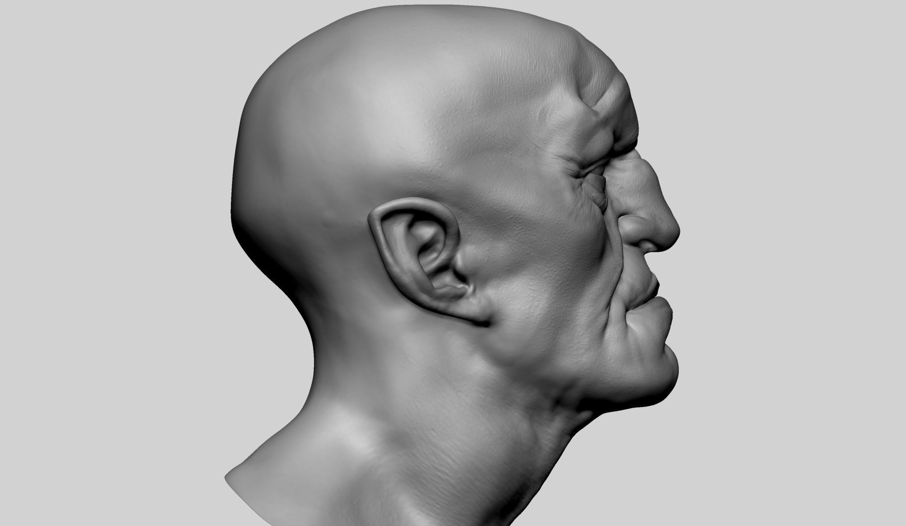 Creature Head 3D model_2