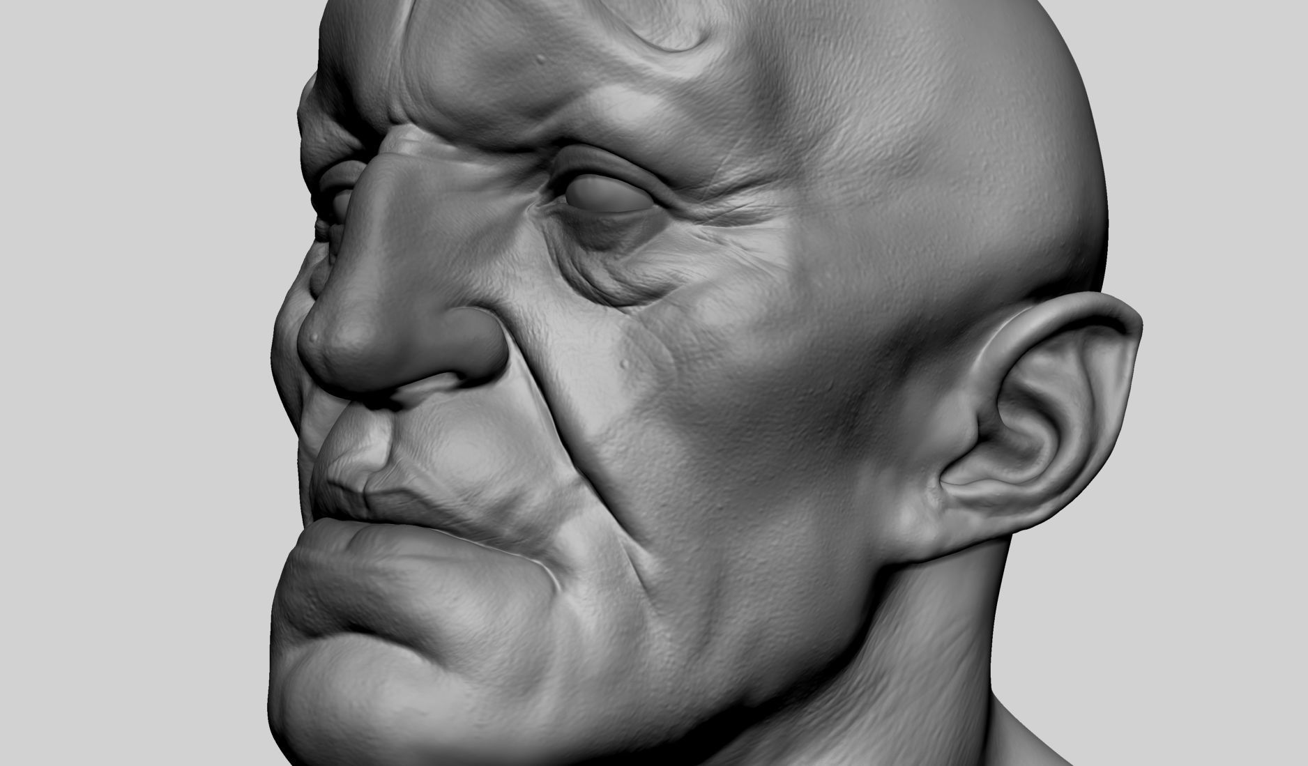 Creature Head 3D model_8